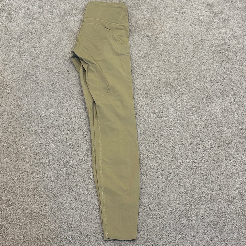 Lululemon Olive Green High-Waisted Leggings